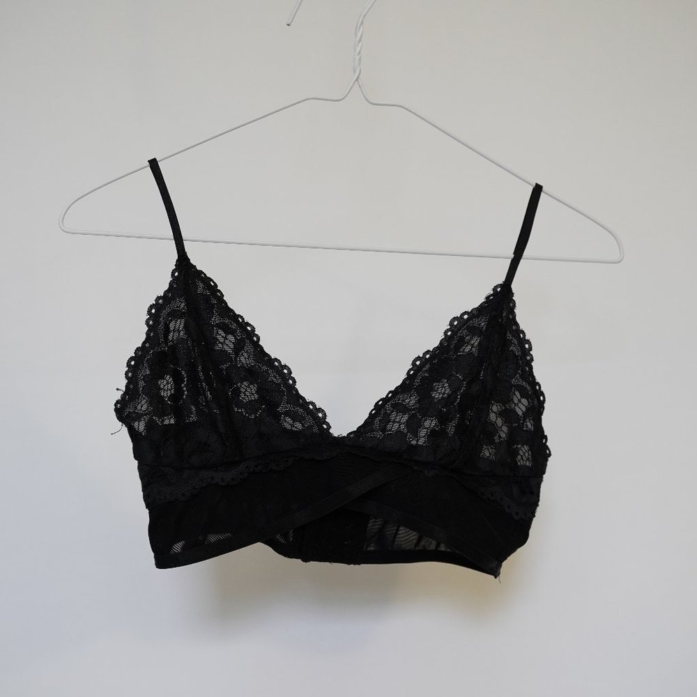 Sheer Black Bralette